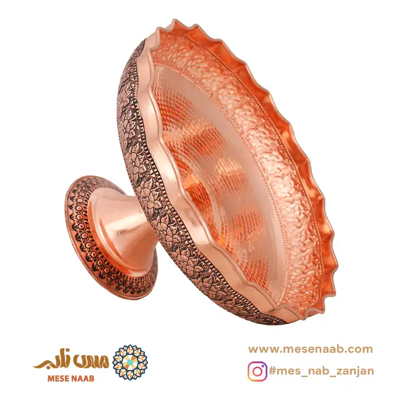 میوه خوری مسی سیاه قلم گلستان نانو - تصویر 3
