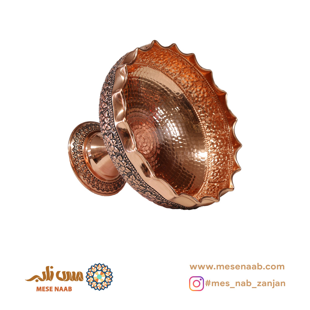 شکلات خوری مسی سیاه قلم گلستان نانو - تصویر 4