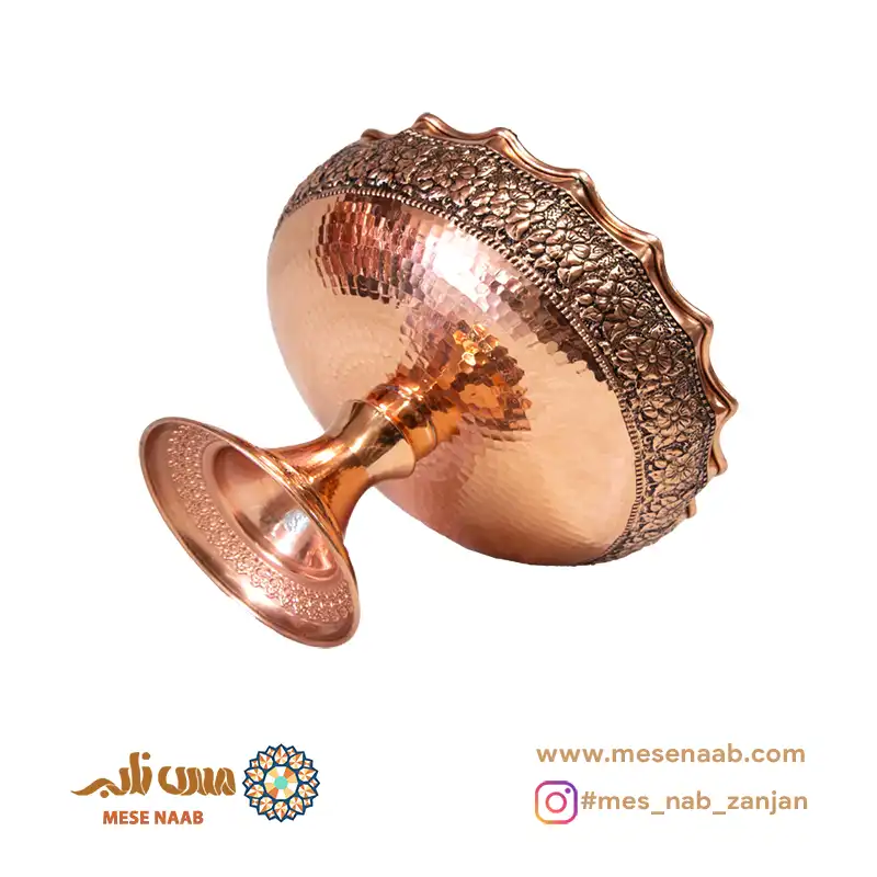 آجیلخوری مسی سیاه قلم گلستان نانو - تصویر 3