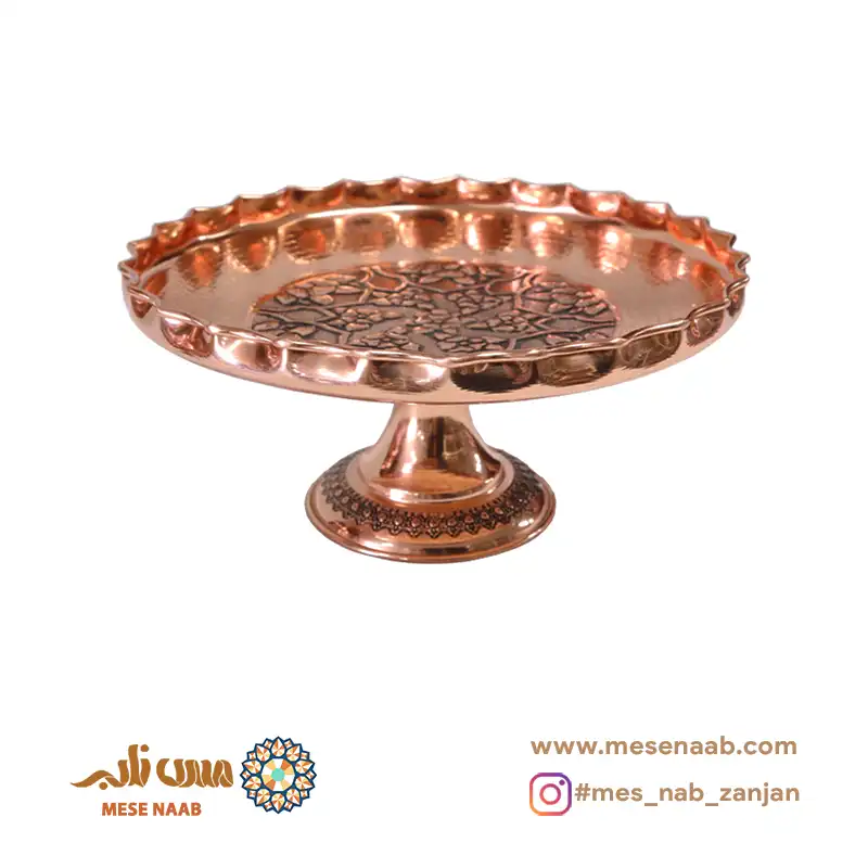 شیرینی خوری مسی سیاه قلم گلستان نانو