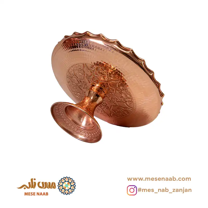شیرینی خوری مسی سیاه قلم گلستان نانو - تصویر 3