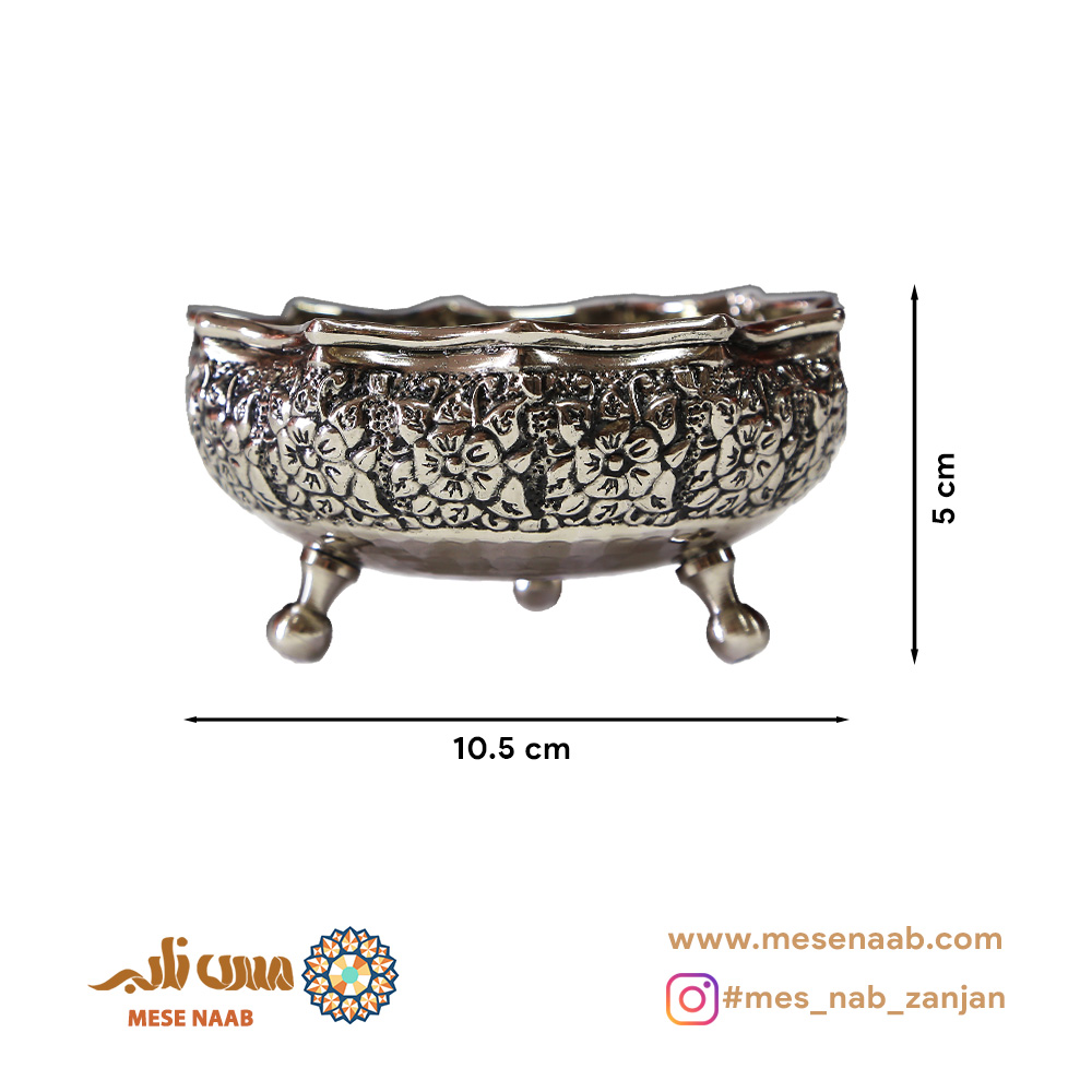 بستنیخوری سهپایه گلستان کروم - تصویر 2