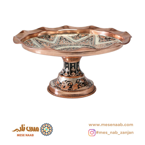 شیرینی خوری قجری نقره کوب الماس تراش