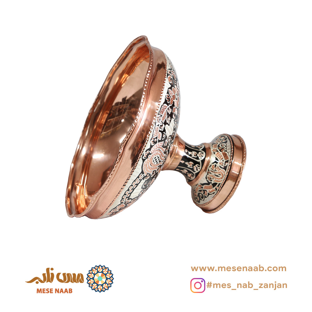 آجیلخوری قجری نقرهکوب الماستراش - تصویر 3