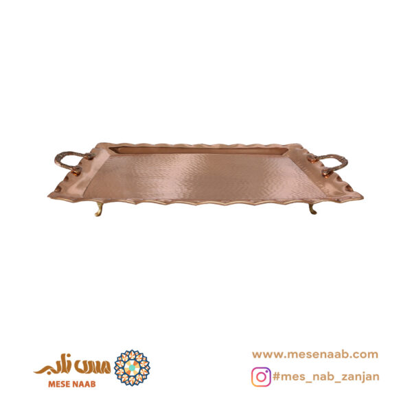 سيني مستطيل پروانه دسته پايه دار نانو