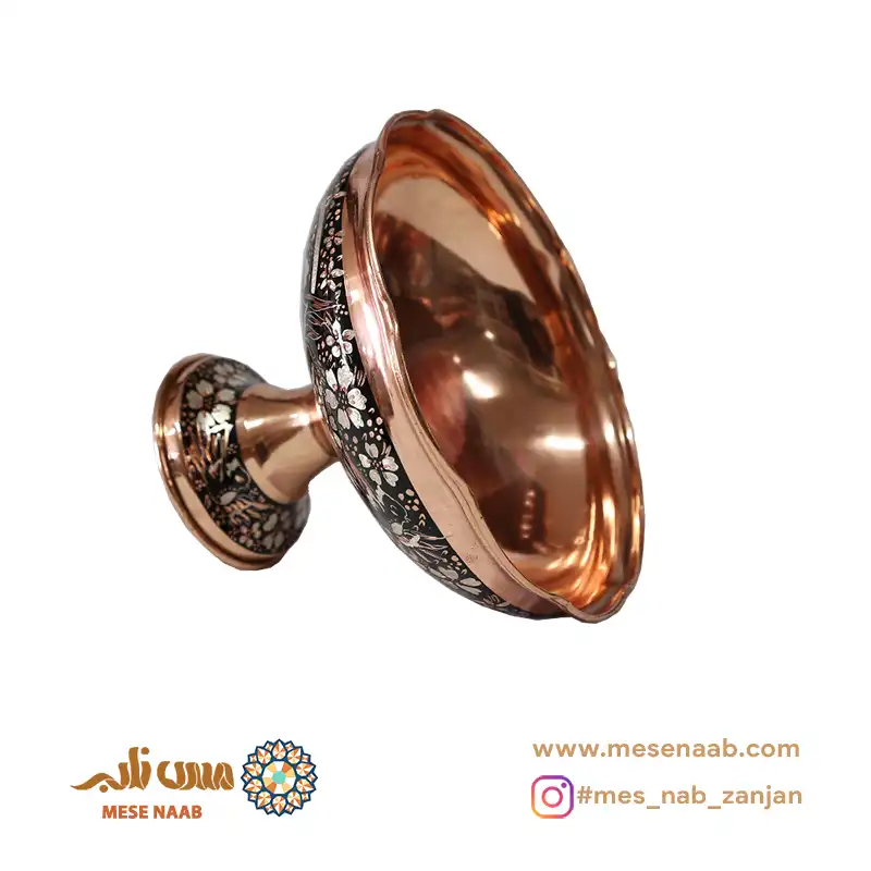 آجیلخوری قجری نقرهکوب گلمرغ - تصویر 3