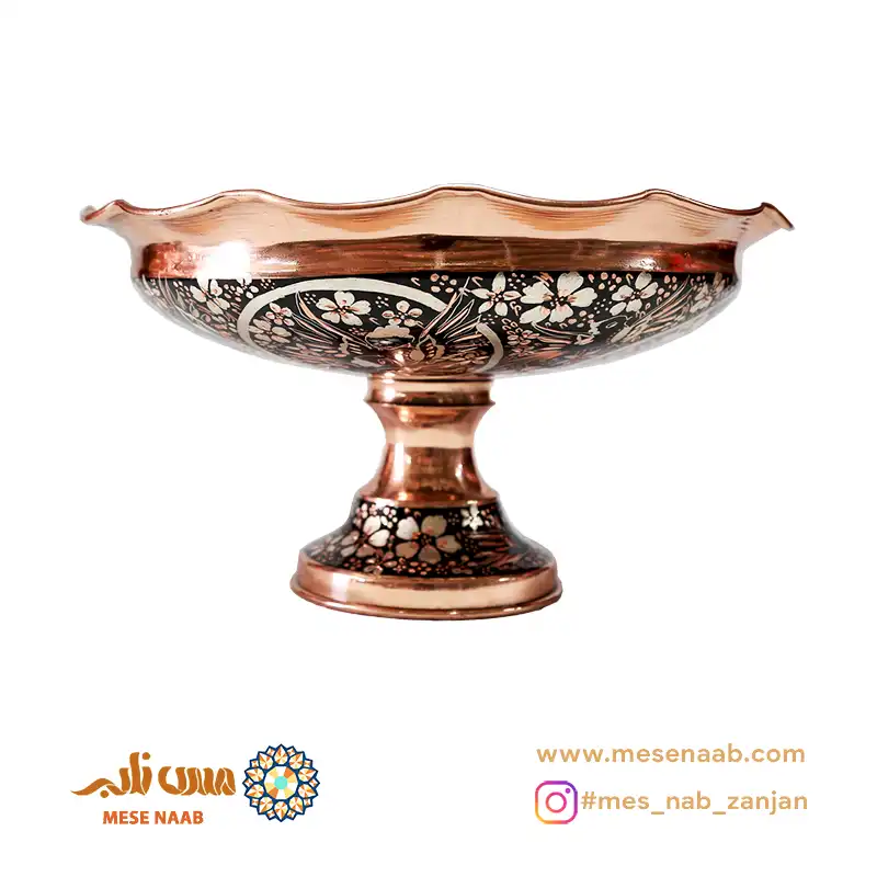 شکلاتخوری قجری نقرهکوب گلمرغ