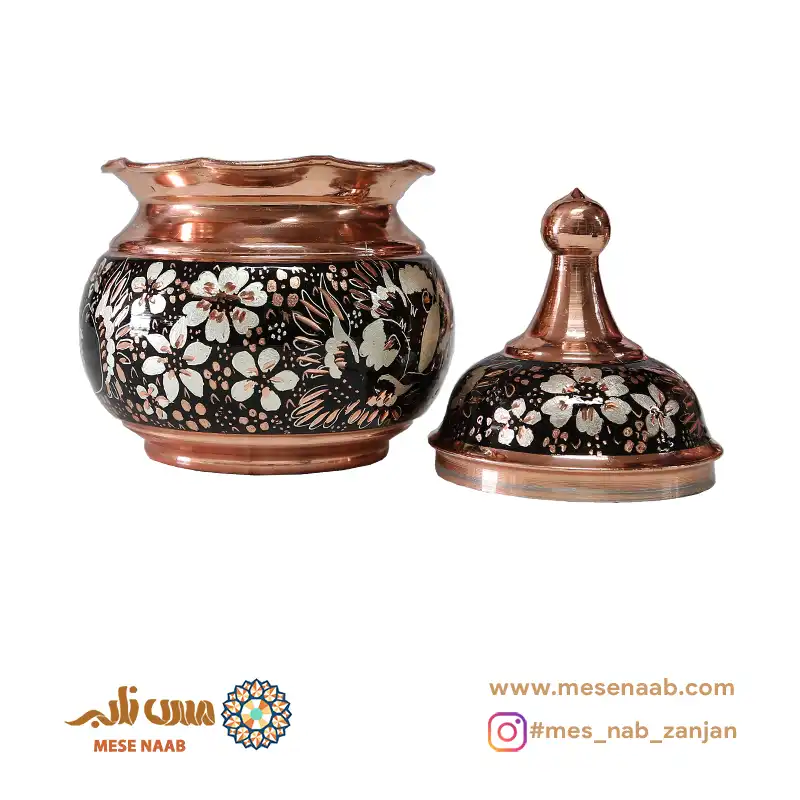 شکلاتخوری توپی بدون پایه نقرهکوب گلمرغ - تصویر 2