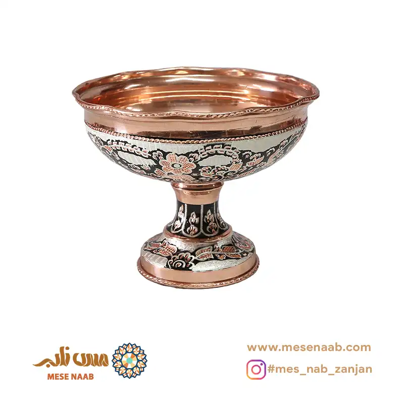 شکلاتخوری قجری نقرهکوب الماستراش نانو