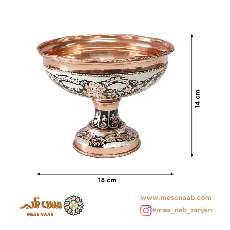 شکلاتخوری قجری نقرهکوب الماستراش نانو - تصویر 2