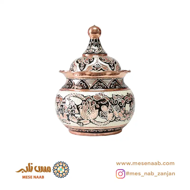 شکلاتخوری توپی بدون پایه نقرهکوب الماستراش