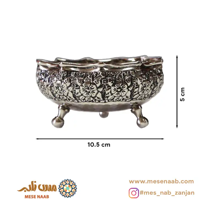بستنیخوری سهپایه گلستان کروم - تصویر 2