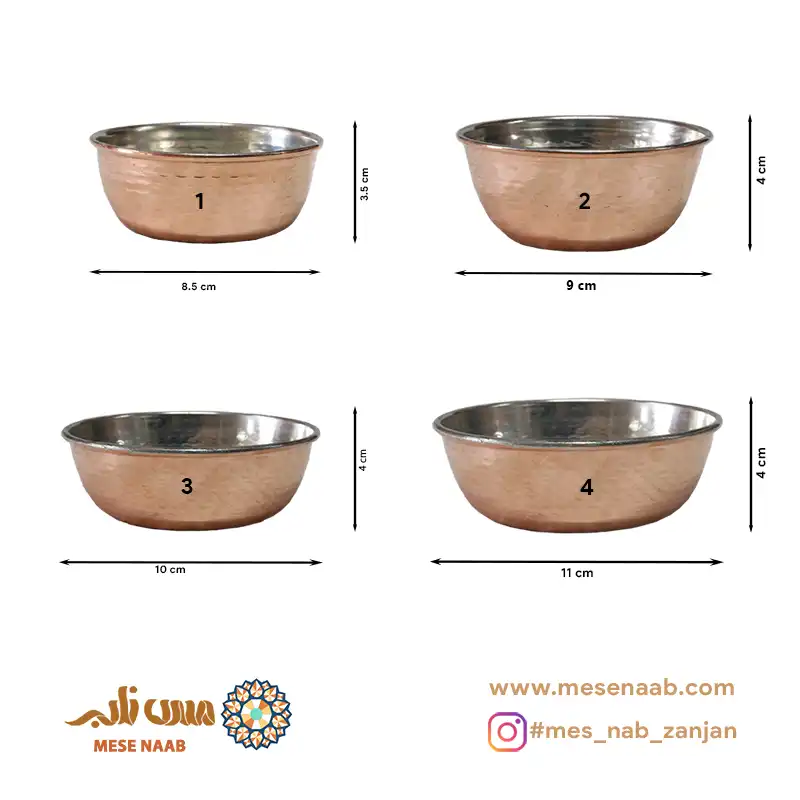 پیاله مسی داخل قلع نانو - تصویر 2