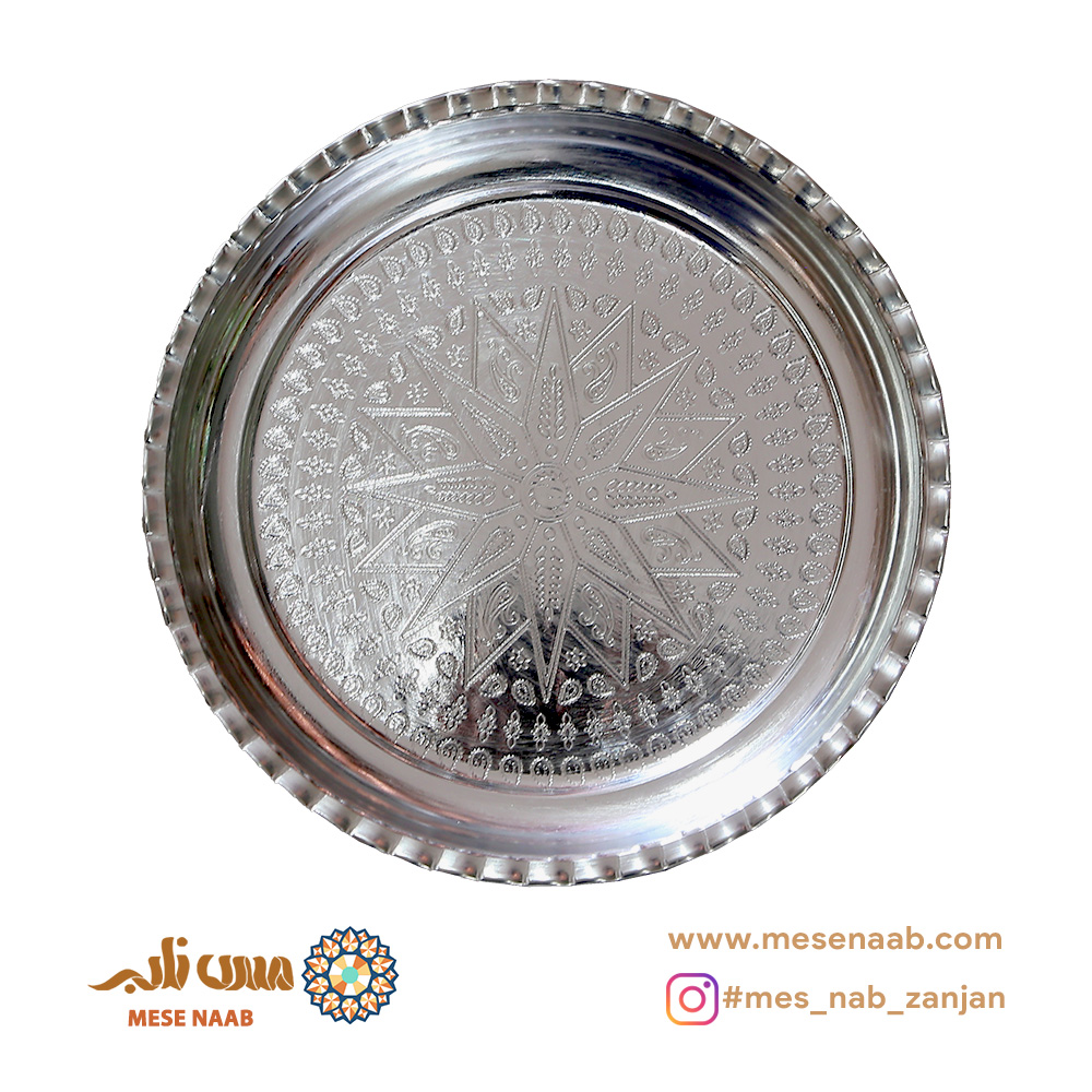 سینی لبه بلند مسی داخل قلع پشت نانو - تصویر 5