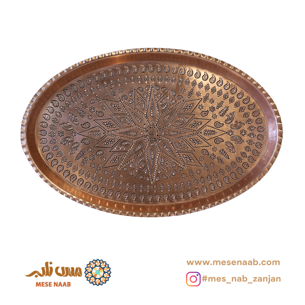 سینی بیضی مسی نانو الماس تراش