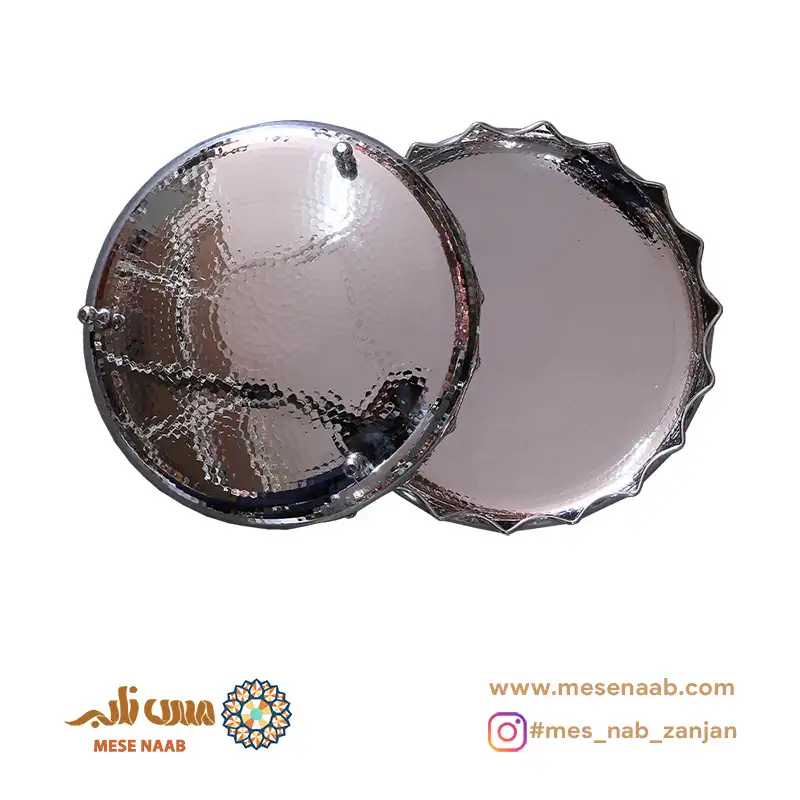 میوه خوری سه پایه آفتابگردان کروم - تصویر 3