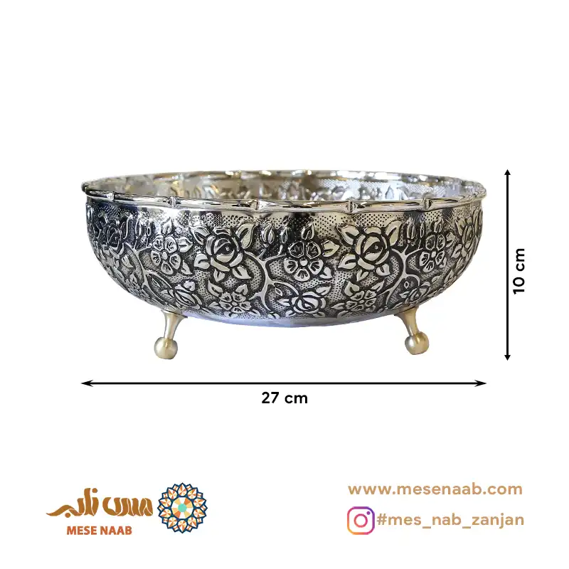 میوه خوری سه پایه بهار کروم - تصویر 3