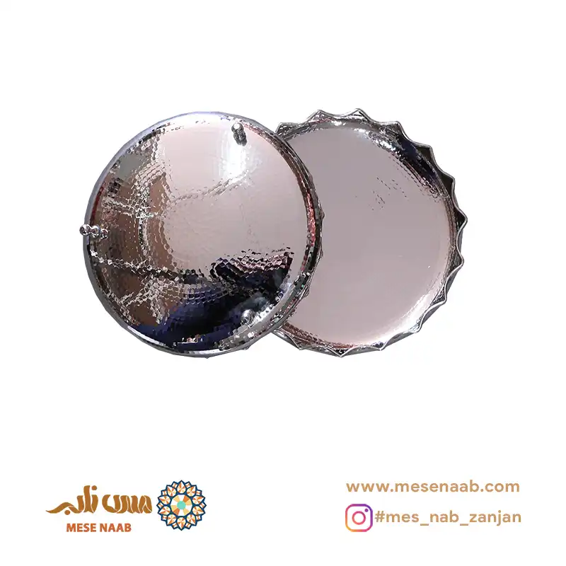 شیرینی خوری سه پایه آفتابگردان کروم - تصویر 4