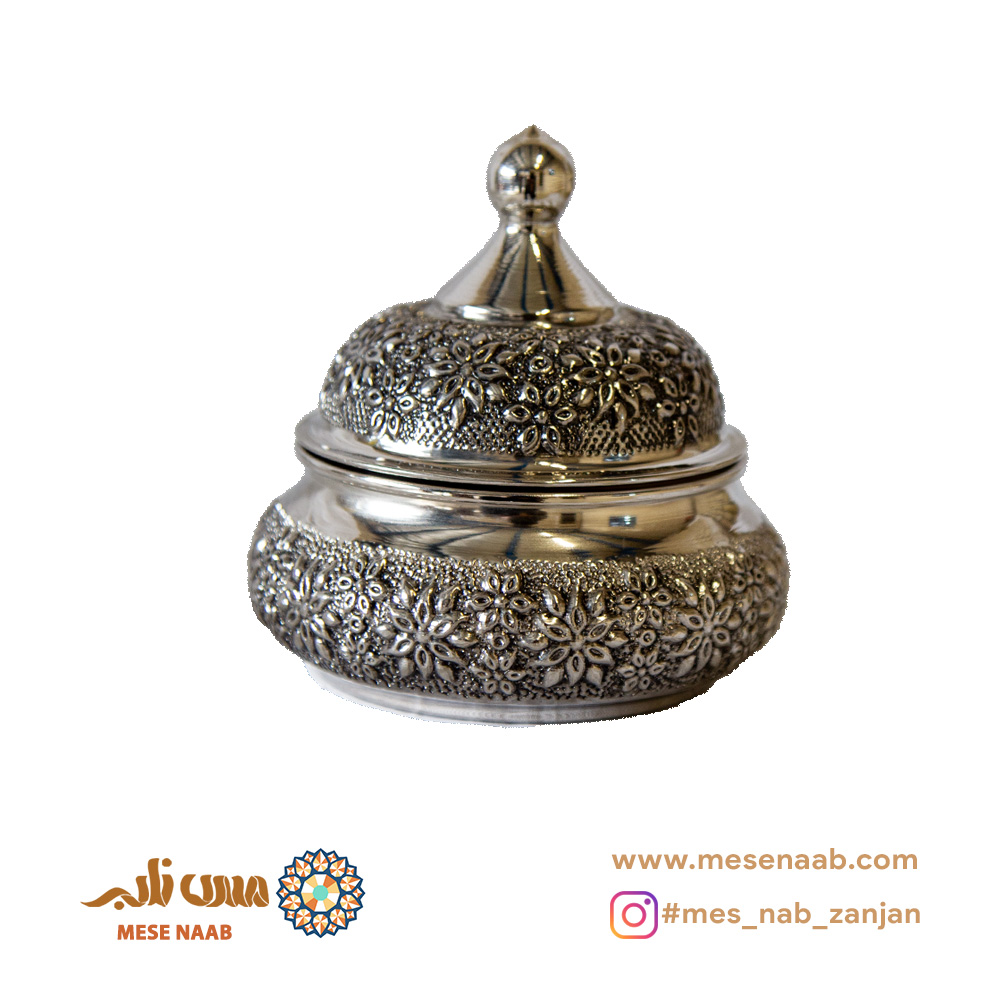 قندان رز شکمی بدون پایه کروم