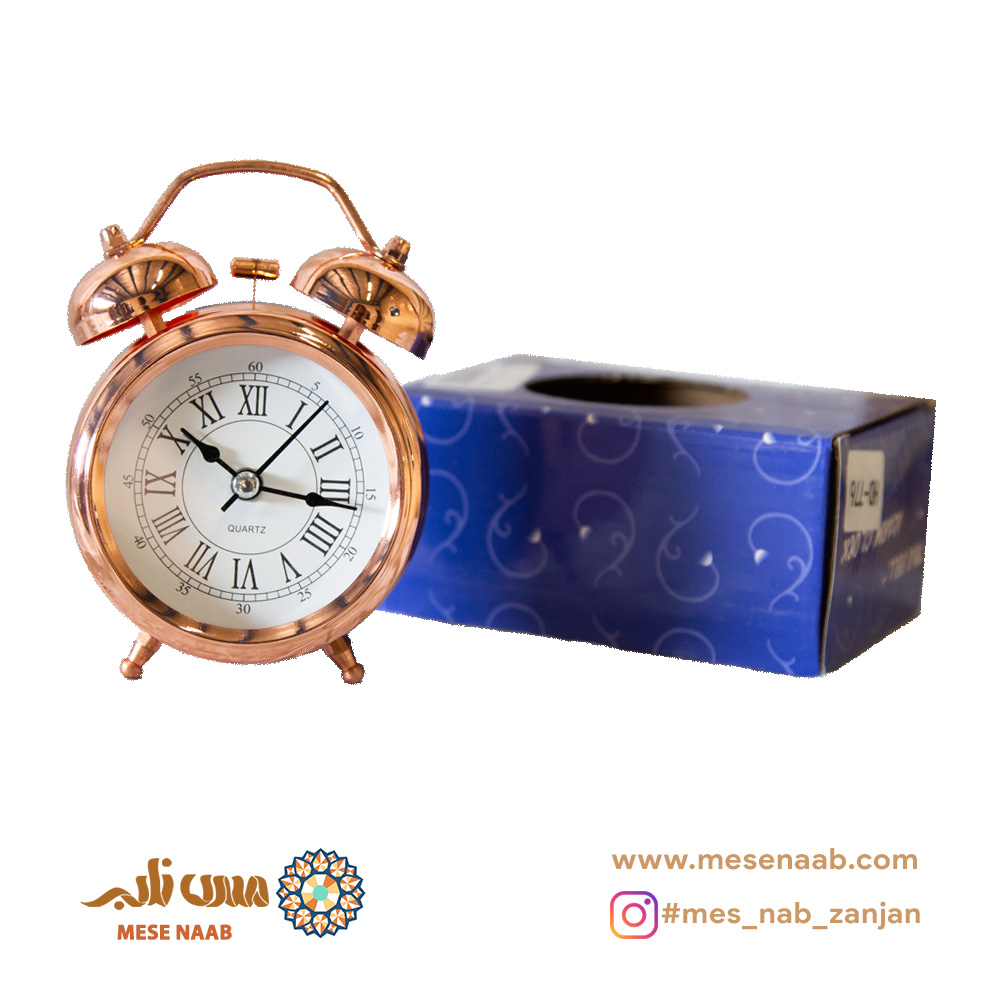 ساعت آبکاری مسی کوچک - تصویر 3