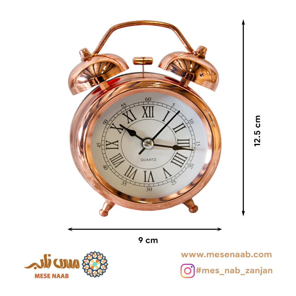 ساعت آبکاری مسی کوچک - تصویر 2