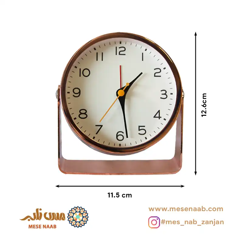 ساعت آونگ آبکاری مسی - تصویر 2