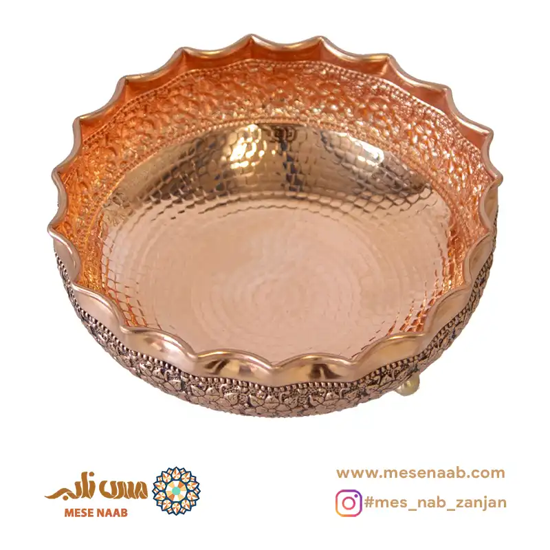 شکلاتخوری سه پایه گلستان مسی نانو - تصویر 3