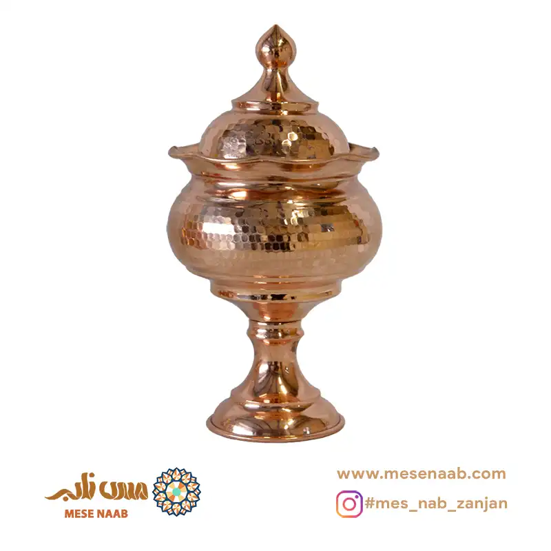قندان توپی پایه دار لب کنگره دار نانو