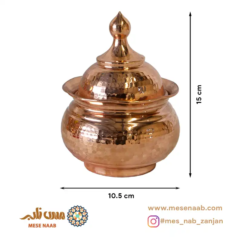قندان توپی بدون پایه لب کنگره دار نانو - تصویر 2