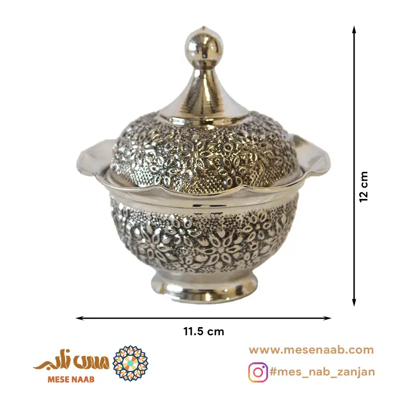 قندان رز کلاه فرنگی بدون پایه کروم - تصویر 2