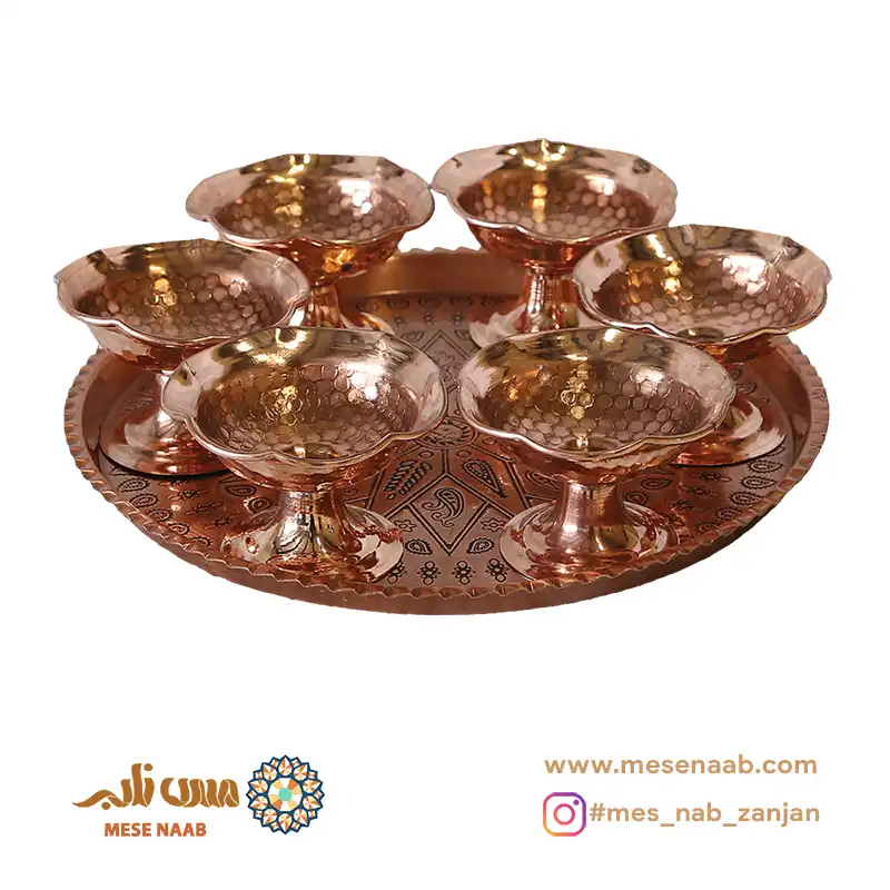 پک هدیه سینی گرد نانو و هفت سین لب کنگره دار نانو(H3)