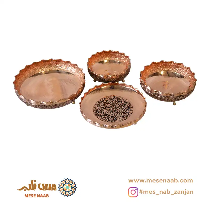 ست پذیرایی سه پایه مسی گلستان نانو