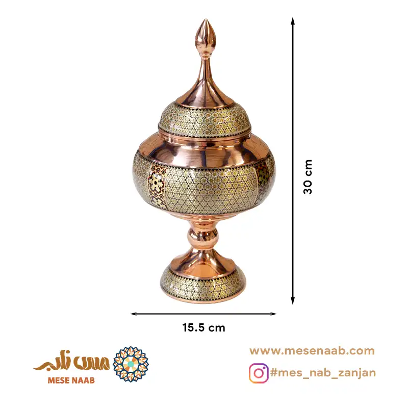 شکلات خوری ۲۵ خاتم مسی نانو - تصویر 2