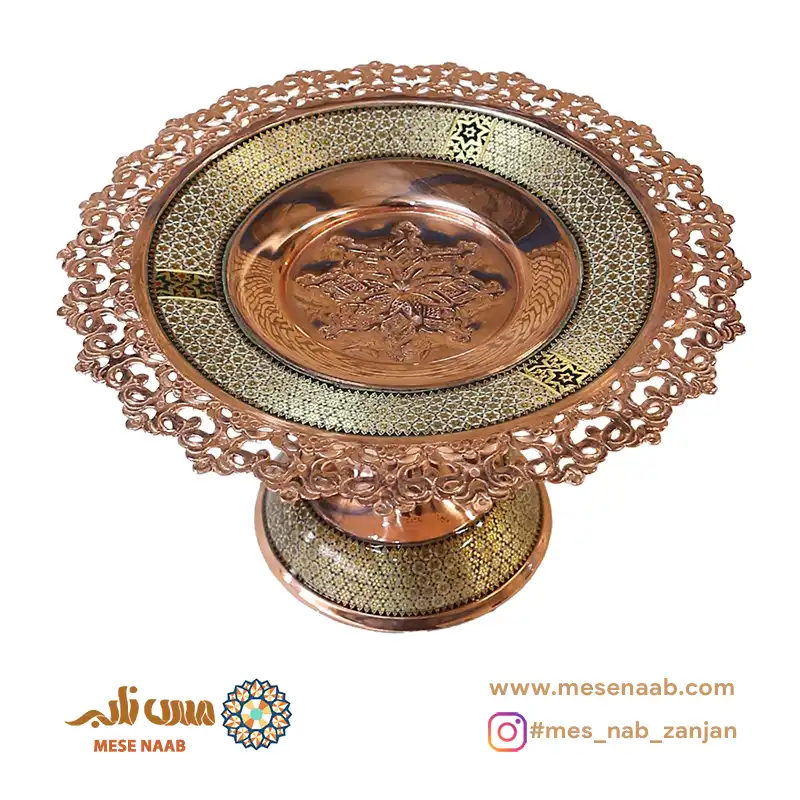 شیرینی خوری 30 خاتم مسی نانو - تصویر 3