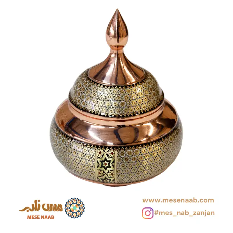 قندان ۲۲ خاتم مسی نانو - تصویر 2