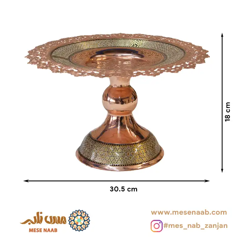 شیرینی خوری 30 خاتم مسی نانو - تصویر 4