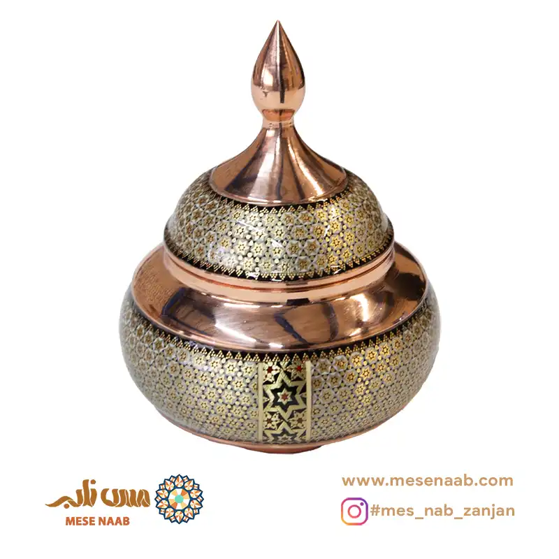 قندان ۲۲ خاتم مسی نانو