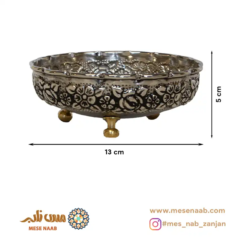 بستنی خوری سه پایه بهار کروم - تصویر 3