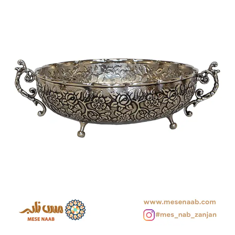 میوه خوری مسی سه پایه سلطنتی بهار کروم