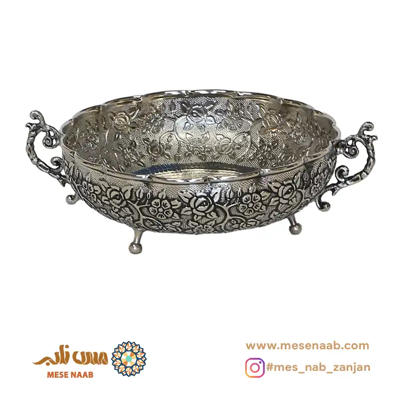 میوه خوری مسی سه پایه سلطنتی بهار کروم