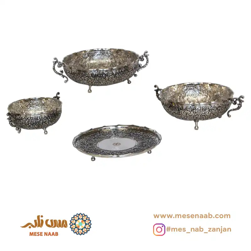 ست سه پایه مسی بهار سلطنتی کروم
