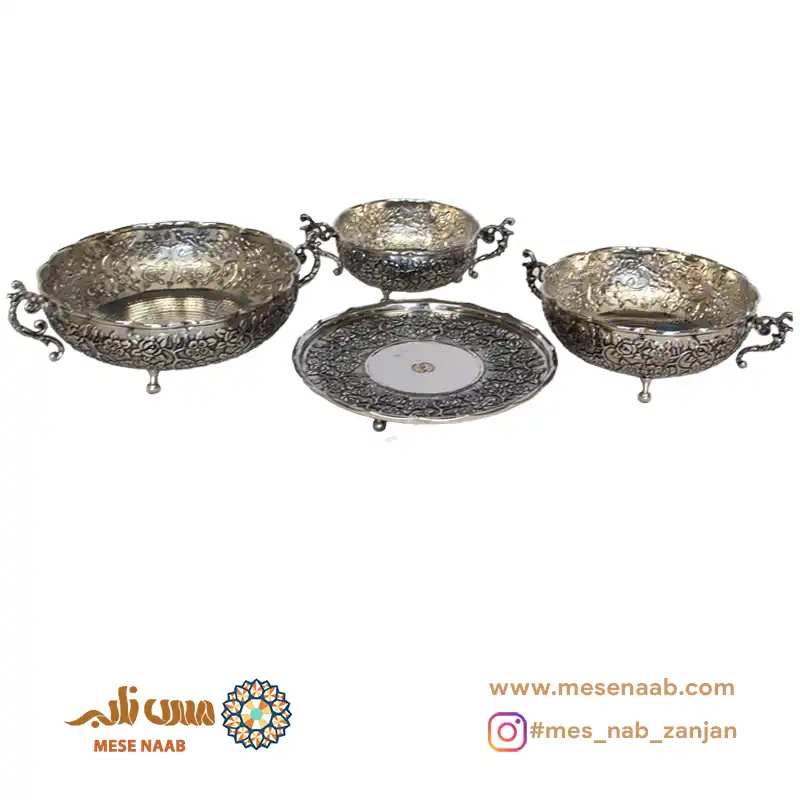 ست سه پایه مسی بهار سلطنتی کروم