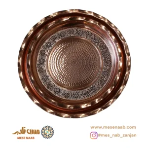 سینی ابریشم مسی سیاه قلم نانو