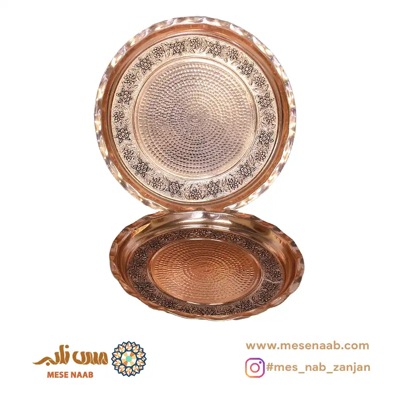 سینی ابریشم مسی سیاه قلم نانو