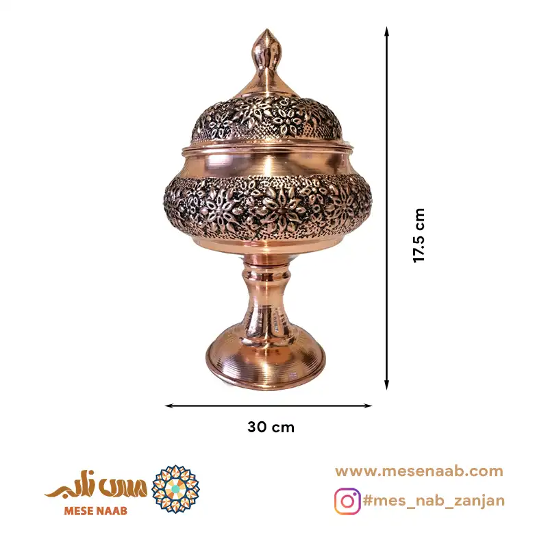 قندان رز پایه دار شکمی نانو